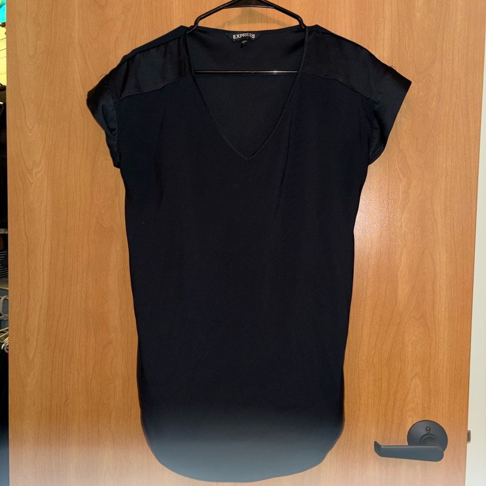 Express Women's Elegant Black Blouse